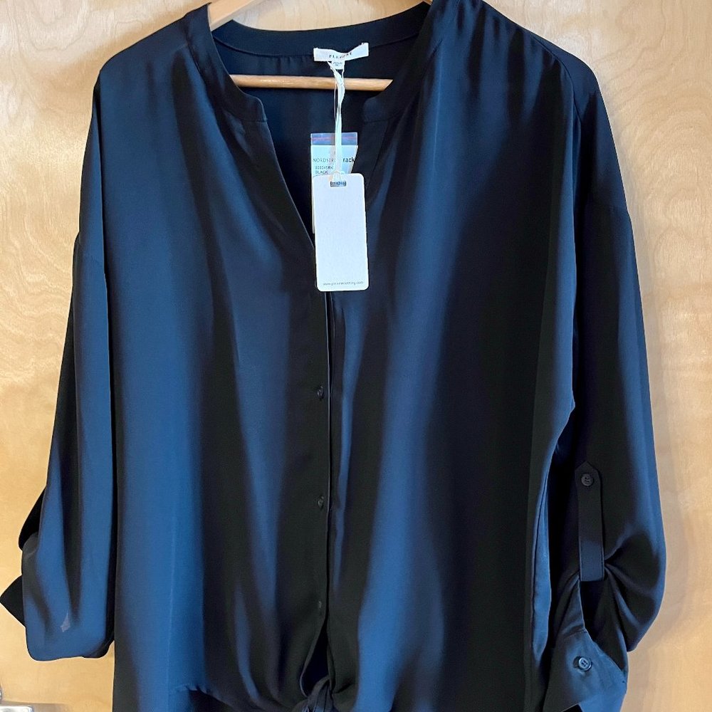 Pleione Tie Front Top - Sz XL NWT